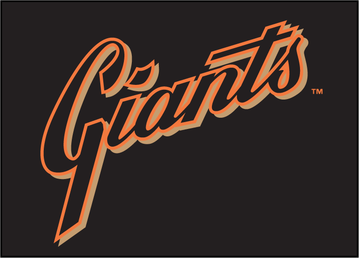 San Francisco Giants 2001-2006 Batting Practice Logo fabric transfer